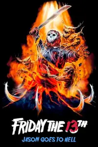 Affiche de Vendredi 13, chapitre 9 : Jason va en enfer